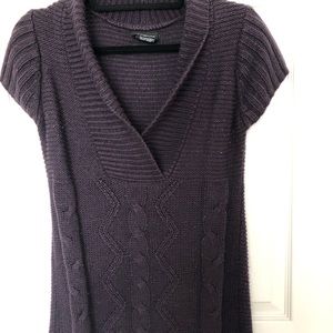 Women’s plum colored sweater dress